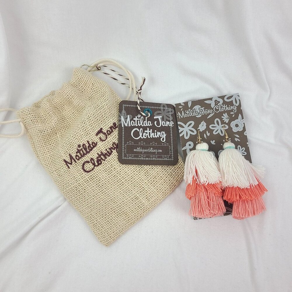 Matilda Jane Dream Chasers Tassled Out Earrings NEW with Tags